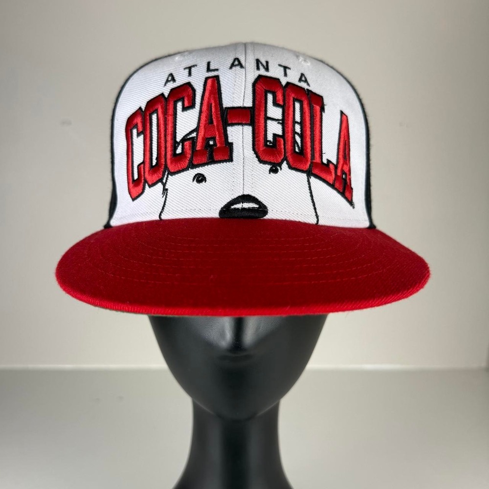 Vintage 90s Coca-Cola Atlanta Polar Bear Colorblock Snapback Hat